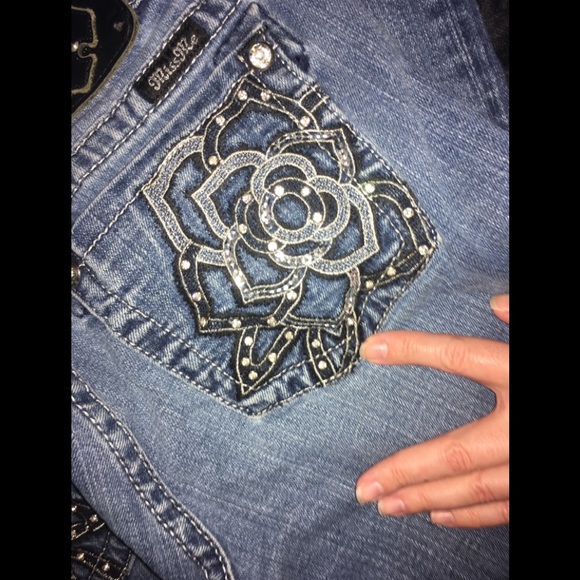 EUC Gorgeous MISS ME rose jeans!  29x32. - Picture 2 of 5